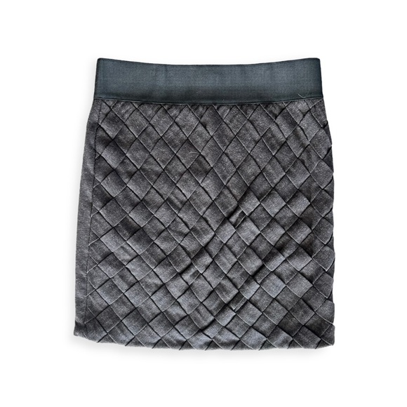 Adam Lippes Dresses & Skirts - ADAM Adam Lippes straight mini skirt black gray large stretch waist